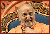 Swamishri in a jovial mood