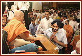 Dignitaries during satsang assembly