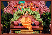 Swamishri during the satsang assembly