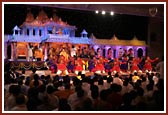 Youths perform a traditional dance 