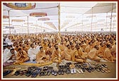 Sadhus in the morning puja