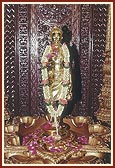 Newly consecrated murti of Shri Nilkanth Varni