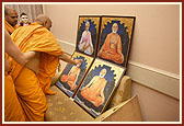 Swamishri performs murti-pratishtha rituals for hari mandirs Dhulia and Nobel Nagar (Amdavad)