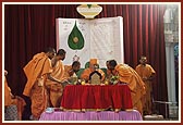  Swamishri during Chopada pujan ritual