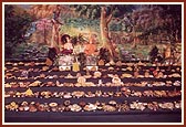 Display of the 2504-item annakut in the haveli on 9 November 2002