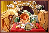 Swamishri before the mahapuja rituals