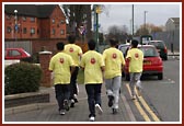 Devotees, young and old, participated in the walk