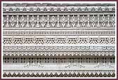 Detailed carvings on the wall