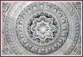 Intricately carved ceilings