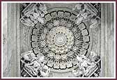 Intricately carved ceilings